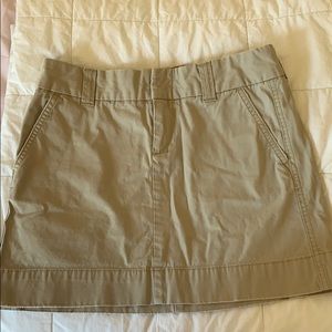 Gap khaki mini skirt size 4